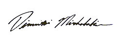 Dimitri C. Michalakis - signature