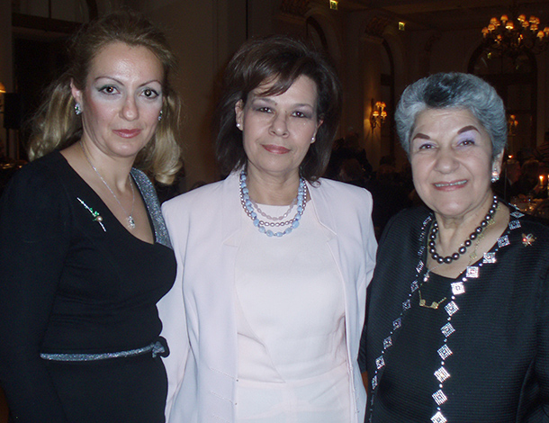 NEO's Margarita Vartholomeou, Member of Parliament Asimina Skondra and Stella Kokolis