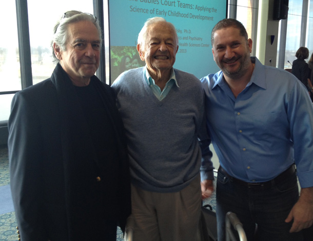 From left, Dr. Ed Tronick, Dr. Berry Brazelton and Dr. Neophytos Papaneophytou