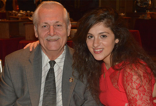 Louis Arvanitis with his daughter Eleni, PHOTOS: ETA PRESS