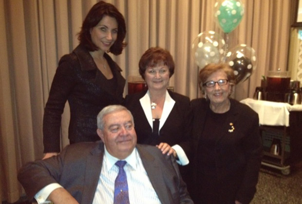 Deputy Mayor Kaliope Parthemos, Georgia Vavas, Eugenia Kalis with Aris Melissaratos