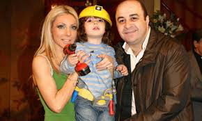 Markos Seferlis with wife Elena and son Haris
