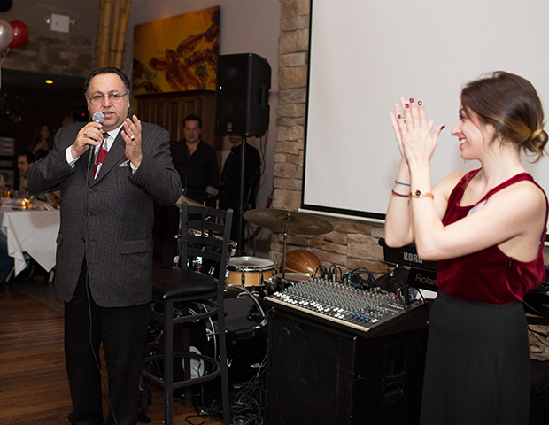 National Chairman and President of the Cyprus Children's Fund Mr. Savas Tsivicos and CYP President Laura Neroulias, PHOTO: VINCENT TULLO