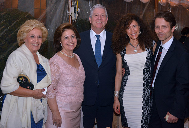 Prince Alexander, Princess Katherine and her Sister with Dr. and Mrs. Smith, the hosts of the benefit dinner