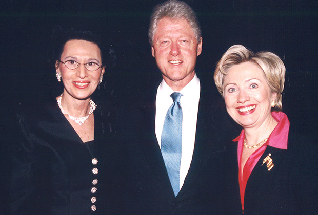 With President Bill Clinton and Hillary Clinton