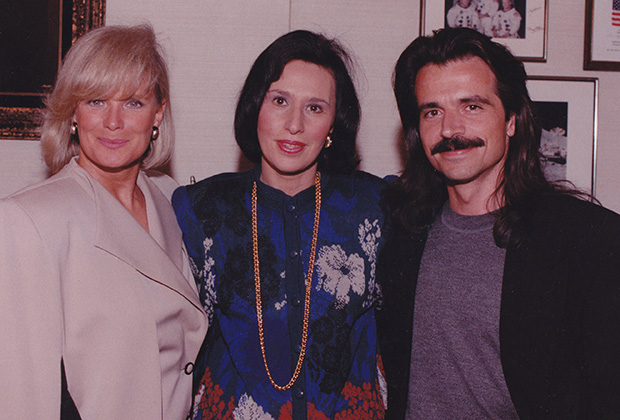 With Linda Evans and Yanni