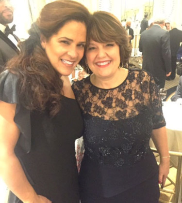 Christina with Cynthia Molos, Vice President of the PTA