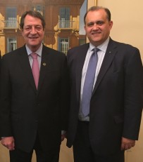 With President of the Republic of Cyprus Nicos Anastasiades