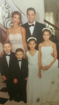 Elias Fillas with wife, Katerina and children Niko, Yianni, Anthoula and Eftyhia
