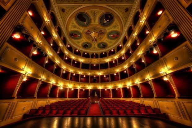 Apollo Theater, La Piccola Scala, at Hermoupolis, Syros where the 12th annual Festival of the Aegean will take place this July
