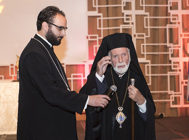 Rev. Fr. Sotirios P. Malamis and His Eminence Metropolitan Iakovos of Chicago