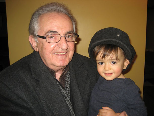 Dino Pavlou with his grandson