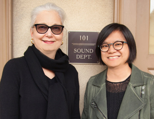 Sound Engineer and Oscar Nominated Mildred Iatrou Morgan with colleague Ai-Ling Lee
