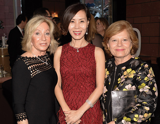 From left to right, Susie Spanos, Dr. Susan Yang, and AHC Vice President Eleftheria Polychronis, PHOTO: ALLEN ALTCHECH