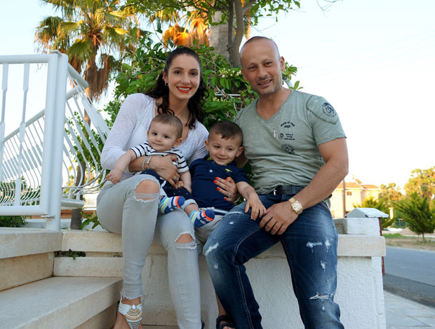Ekaterina with husband Soto and their boys Andreas and Dimitrios