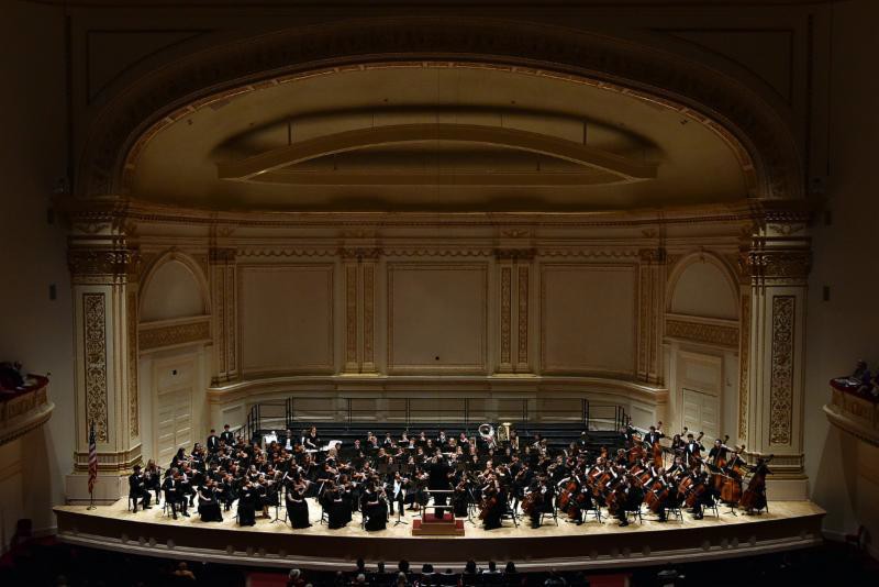 Michael Allard conducts the Harmony Magnet Academy Symphony Orchestra in the Isaac Stern Auditorium as part of MidAmerica’s 2017 season of concerts at Carnegie Hall – June 18, 2017