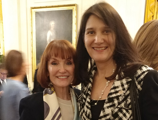 Theodora Hancock and Maria Stamoulas from the Hellenic American Women's Council