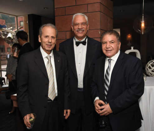 Hon. Consul General of Cyprus Andreas Kyprianides, Eric Hanks, and Sabri Atman, Founder and Director of the Assyrian Genocide Research Center