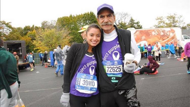 Jimmy with his daughter Marianna right before she ran the New York City marathon to raise money for Pancreatic Cancer and honor her father’s battle