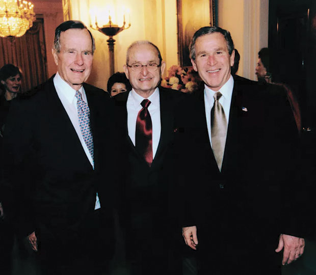 With both Presidents Bush