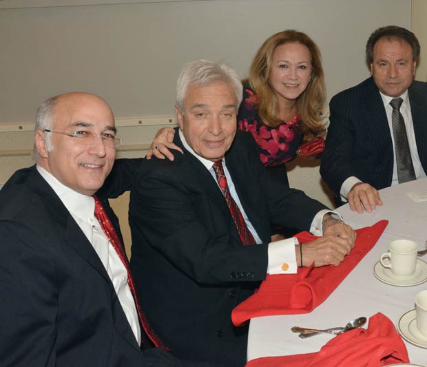 Dimitri Dellis, Mike Angeliades, Mrs. & Mr. Gus Bennetos, PHOTO: ETA PRESS