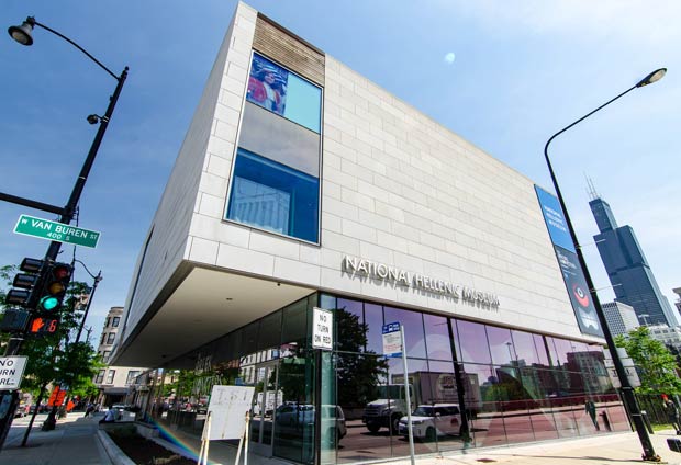 The National Hellenic Museum in the heart of Chicago's Greek Town, Photo by Eric Allix Rogers