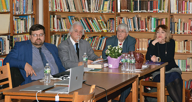 From left: Alexandros Colombos, Secretary General and Director of Technology, Dr. D. Triantafillou, Dr. Kleomenis Paraskevas and Meropi Kyriakou