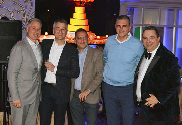 Angelo with close friends John Petras, George Patilis, Peter Nikakis and Niko Katopodis