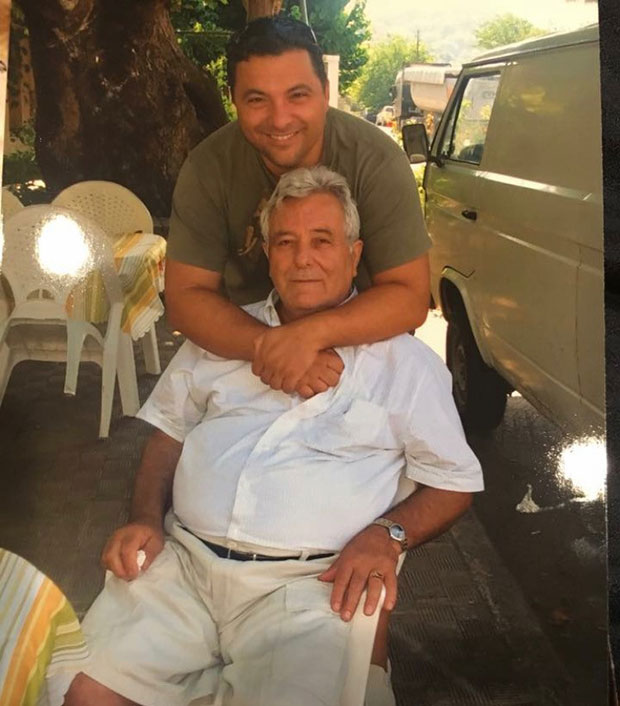 Angelo with his late father Evrimahos Pappas
