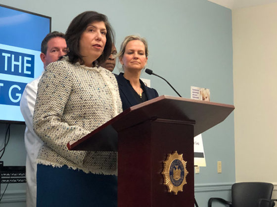DA appears with County Executive Laura Curran at Maryhaven Center of Hope to announce partnership to help opioid addicts with Northwell Health, Nassau University Medical Center and Catholic Health Services