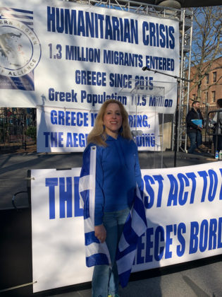 Stella proudly attended Migrant Crisis Rally organized by Norther Aegean Alliance on the eve of coronavirus