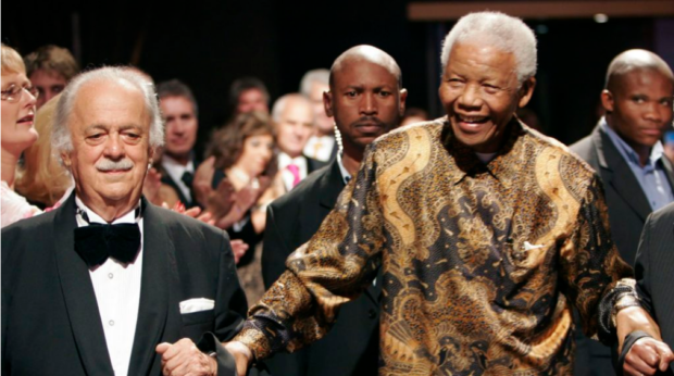 Two giants: the late George Bizos with his friend, the late Nelson Mandela