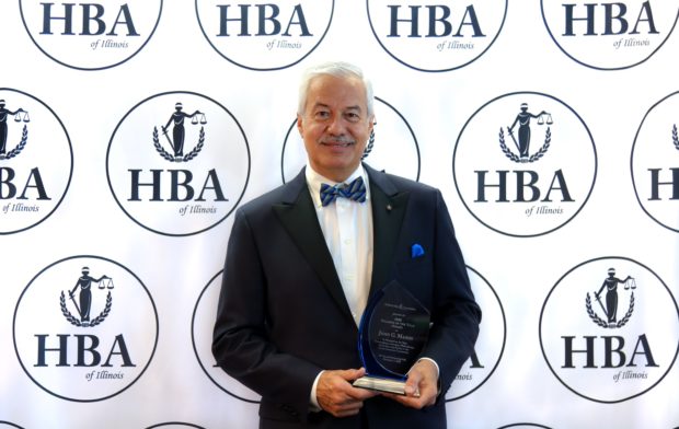 Dr. Dimitrios Kyriazopoulos, founder of the United Hellenic Voters of America with current National Supreme Chairman Kiki StamAtiou Whitehead, received the the 2020 Lifetime Achievement Award