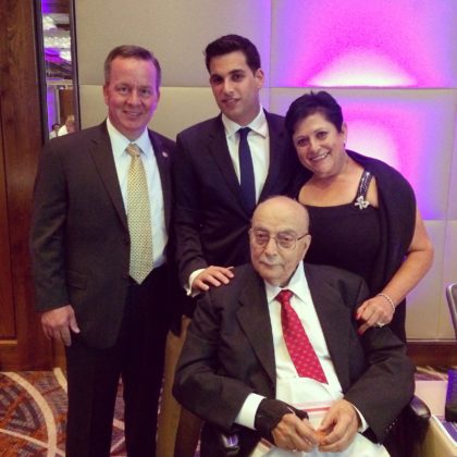 George with Baltimore Police Commissioner Kevin Davis, Roula Paterakis and the late John Paterakis, Sr.