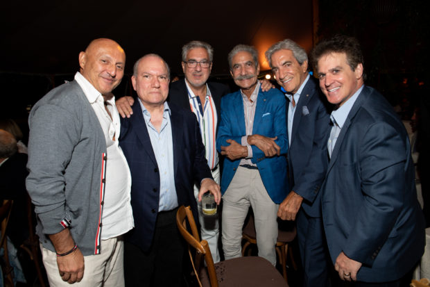 Paul with friends Nick Tsoulos, Ted Moudis, Chris Tsamutalis, Jimmy and George Pantelidis
