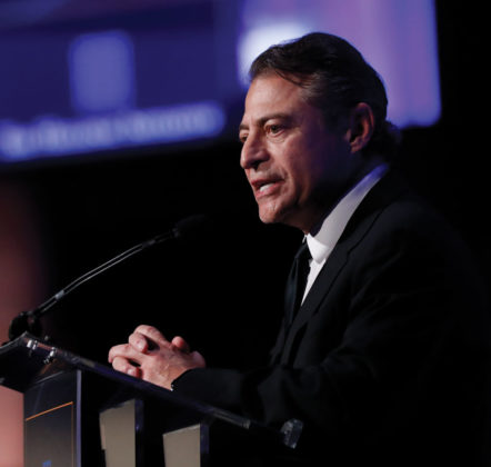 Peter Diamandis, Founder and Executive Chairman of the XPRIZE Foundation, offers special remarks at The Hellenic Initiative Gala
