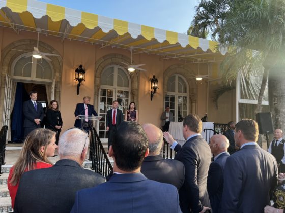 At a Mar-a-Lago event with President Trump