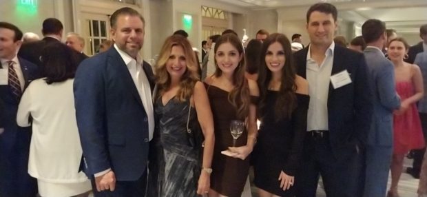 Andy and Leslie Seheremelis with daughters, Eleni and Tina and Vasilios Dimopoulos