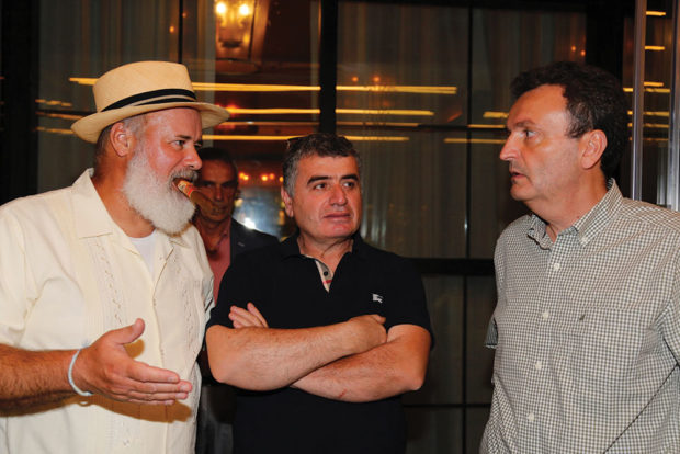NEO's Demetrios Rhompotis with Dr, Achilles Seitarides and Dr. Dimitri Spiliopoulos