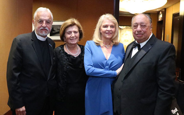 Fr. Alexander Karloutsos & Mrs. Karloutsos, Margo Catsimatidis and John Catsimatidis