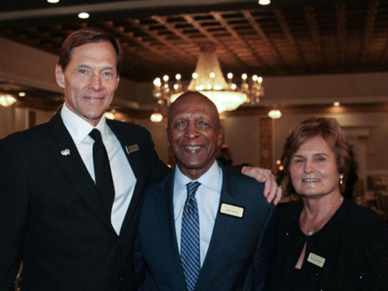 Honoree Secretary of State Jesse White with UHVA Supreme Board Members Robert Whitehead and Mary Kyriazopoulos