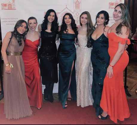 Sophia Tsilerides, Victoria Pappas, Angelina Medina, Christina Fileas, Fotini Mamos, Demi Louros, Sotiria Pateroulakis (Maids of Athena Bayside Chapter)