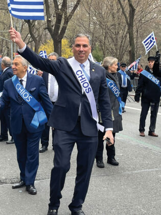 Peter on 5th Avenue celebrating Greek Independence