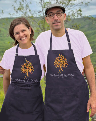 Anna Elis and Kostas Karamihos (the owners of the bakery)