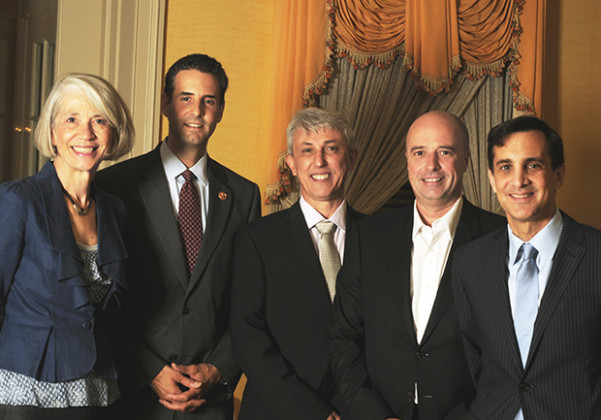 CTY Executive Director Elaine Hansen, U.S. Rep. John Sarbarnes, Anatolia College President Panos Vlachos, Stavros Niarchos Foundation President Andreas C. Dracopoulos, Johns Hopkins University President Ronald J. Daniels