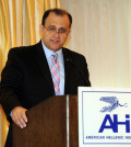 Nick Larigakis speaking at the AHI forum, “Greece Moving Forward: Implications and Realities”