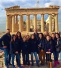 Hellenic Classical Charter School's National History Day Fair Team 2016: Students Athena Bardis, Niko Gerakaris, Christina Fasarakis, Sarah Joseph & Anjelise Rodriguez along with their parents and teachers: Mr. Petros Fourniotis and Maria Bonakis traveled to London and to Athens Greece to conduct research for the National History Day Fair Competition. They are the New York City and New York State FIRST place winners!