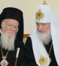 Ecumenical Patriarch Bartholomew with Patriarch Kirill of Moscow