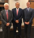 From left: Dr. Evangelos Hadjimichael, Chapter President, Chapter #98, Nick Larigakis, President, American Hellenic Institute and Gregory J. Stamos, Past Supreme Counselor, Order of AHEPA and President of the Hellenic Bar Association of Connecticut