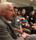 Students with FAITH Founder Dr. Roy Vagelos